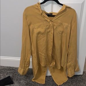 Yellow Button Up